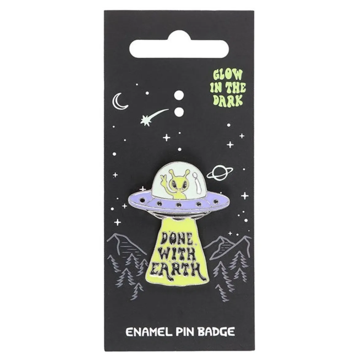 Glow in the Dark UFO – Pinssi
