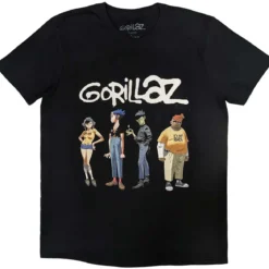 Gorillaz Spray Logo Group - T-paita