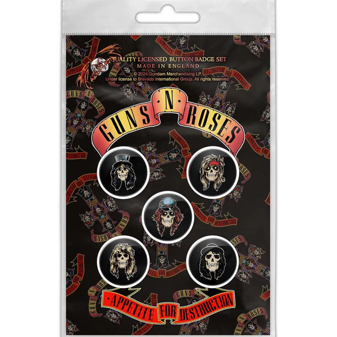 Guns N' Roses: Appetite for destruction - Pinssisetti