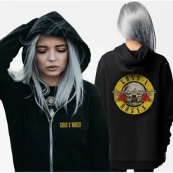 Guns N Roses classic logo - Naisten vetoketjuhuppari