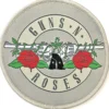 Guns N Roses Silver Cirle logo - Kangasmerkki