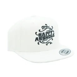 Happy Asshole Flexfit Classic snapback - Lippis, natural