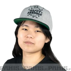 Happy Asshole Flexfit classic snapback 3-Tone - lippis, h.grey/black/green