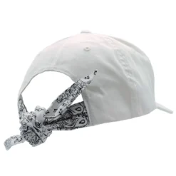 Happy Asshole Flexfit Curved Bandana Tie - Lippis, white