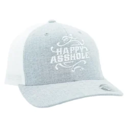 Happy Asshole Flexfit 110 Mesh 2-tone - Lippis, melange silver/white