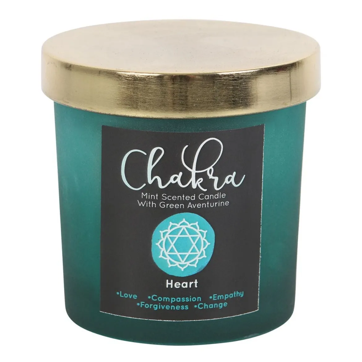 Heart Chakra Mint Crystal Chip - Kynttilä