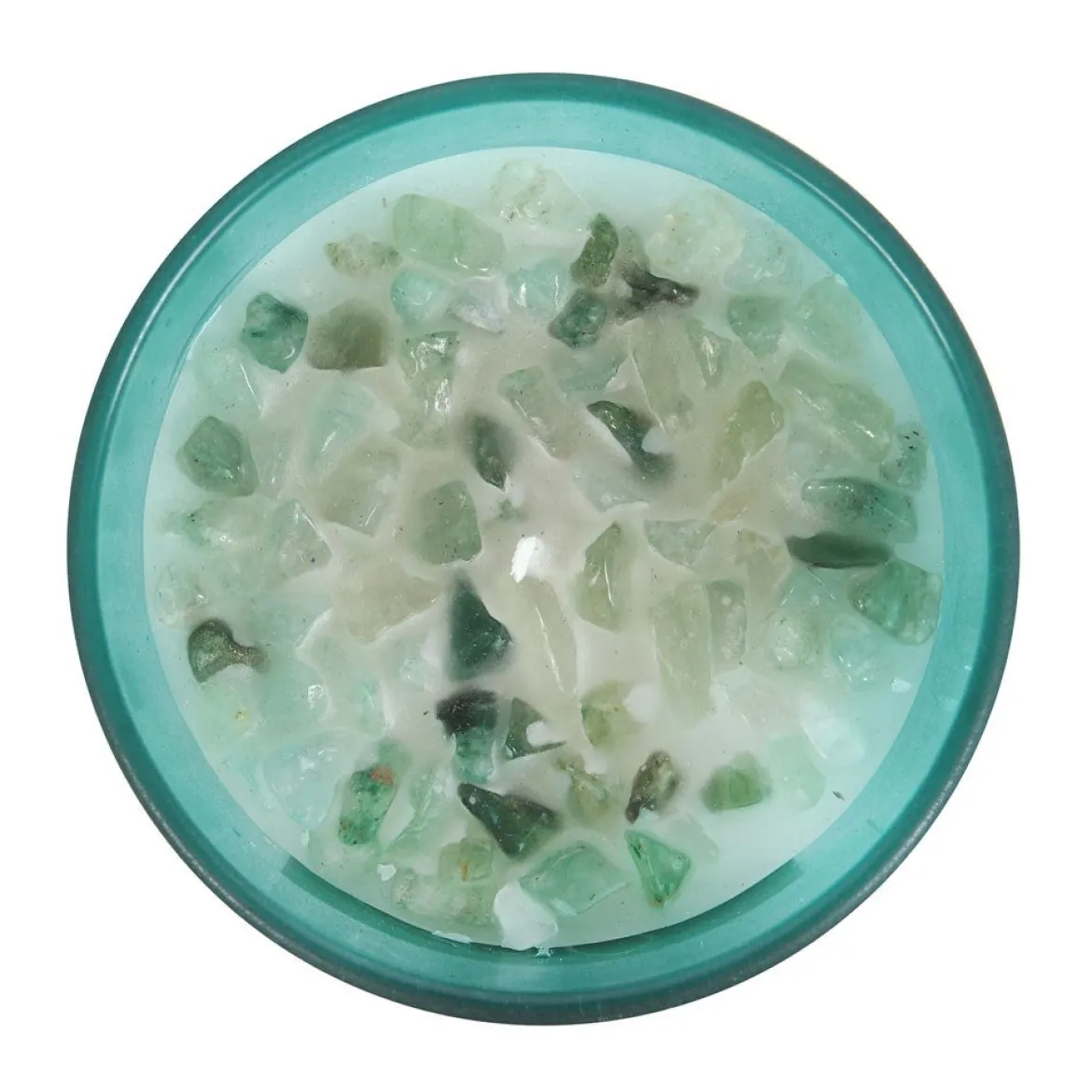 Heart Chakra Mint Crystal Chip - Kynttilä