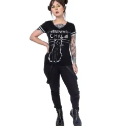 Heartless Moon Kitty Varsity - Lady fit T-paita