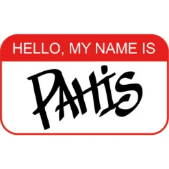 Hello, My Name is Pahis Lady Fit T-paita, musta