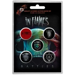 In Flames Battles - Pinssi setti 5kpl