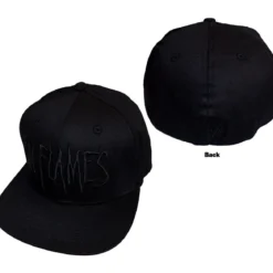 In Flames: Black logo - Snapback Lippis