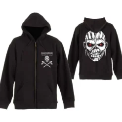 Iron Maiden Eddie axe - Unisex vetoketjuhuppari