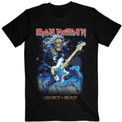 Iron Maiden Eddie On Bass -T-paita