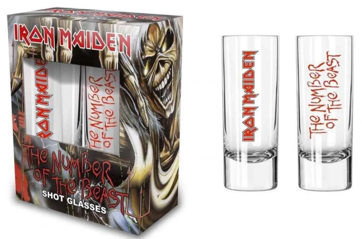 Iron Maiden: Number of the beast - Shottilasit 2kpl
