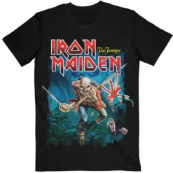 Iron Maiden: Trooper Eddie Large Eyes - T-paita