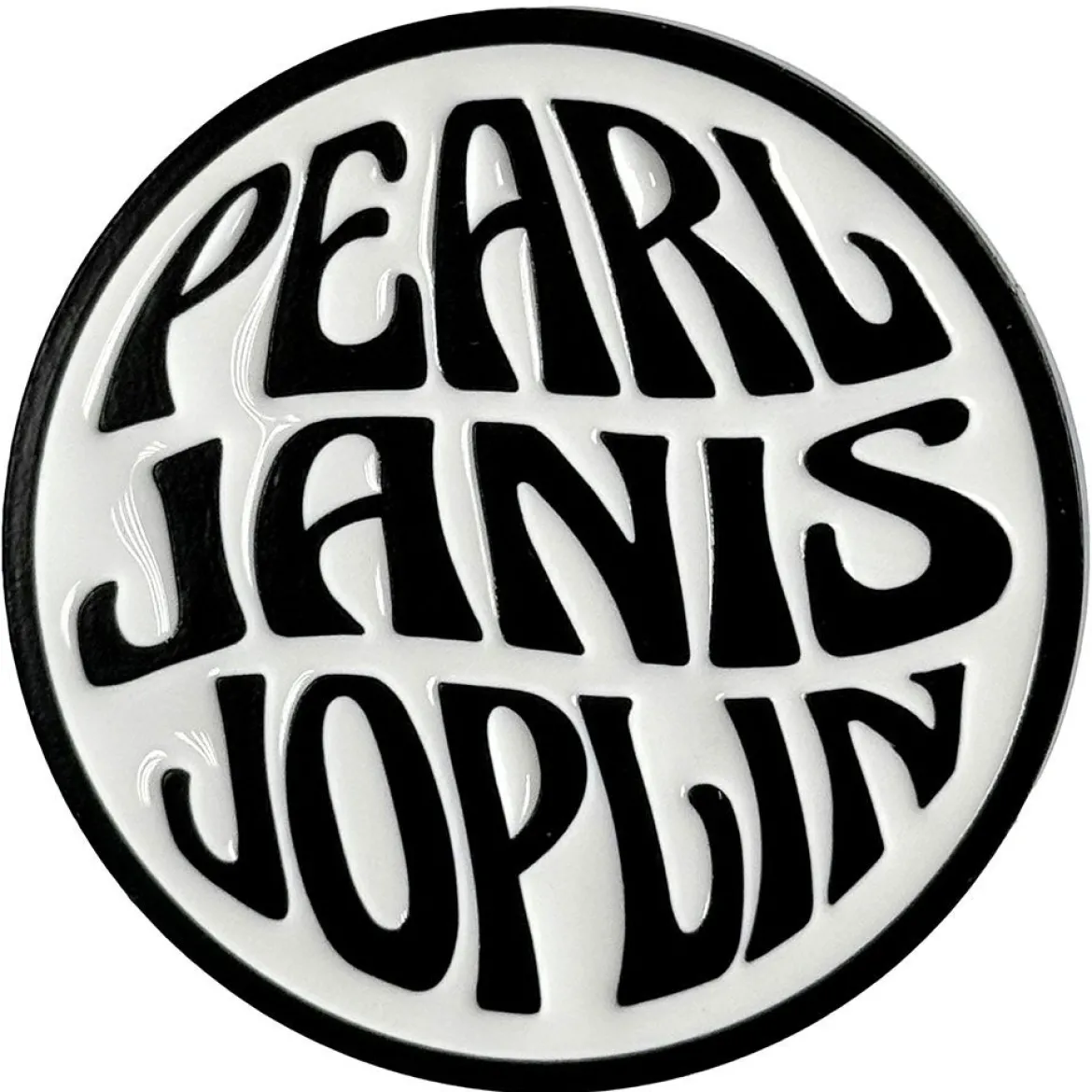 Janis Joplin: Pearl Emblem Mono - Pinssi