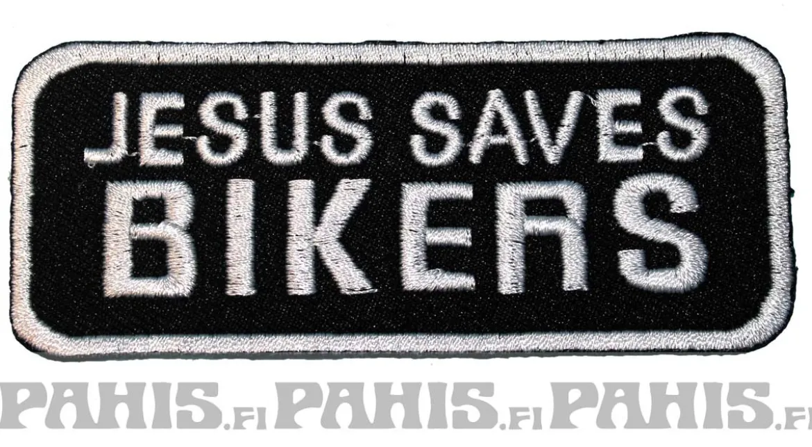 Jesus Saves Bikers - Kangasmerkki