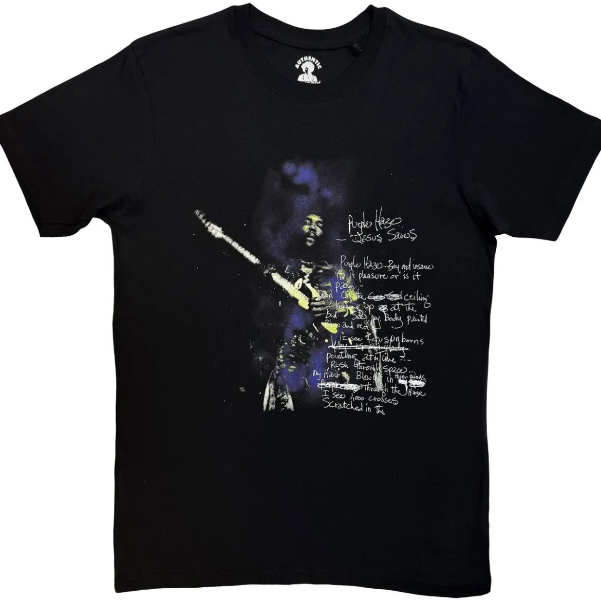 Jimi Hendrix: Purple Haze Lyrics - T-Paita