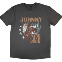 Johnny Cash: Cowboy - T-paita, harmaa