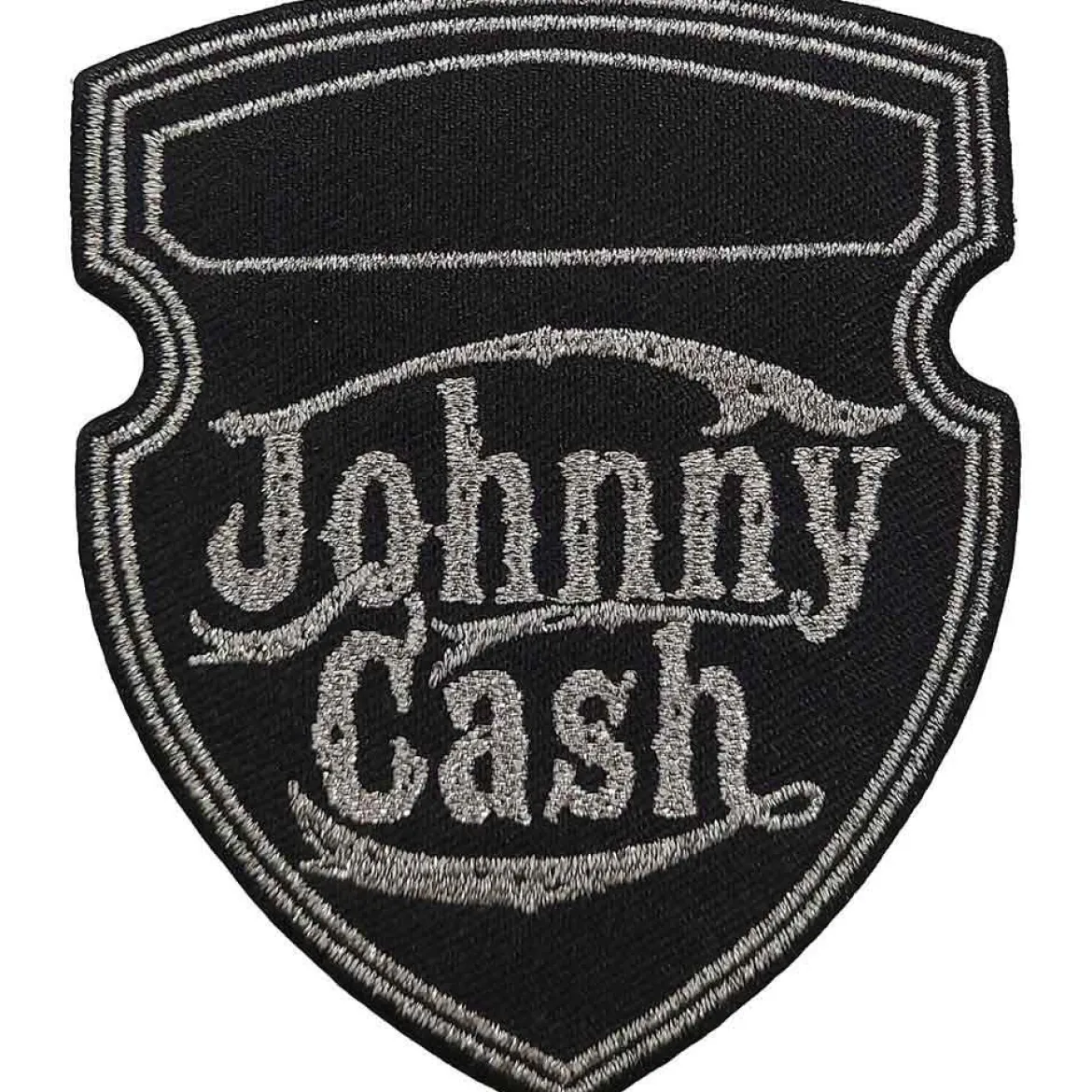 Johnny Cash Metallic Shield - Kangasmerkki