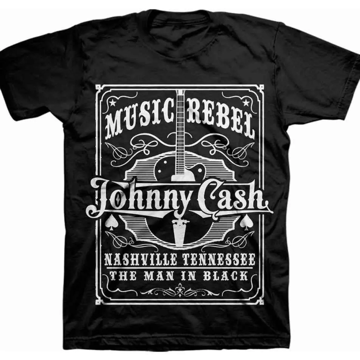 Johnny Cash Music Rebel - T-paita