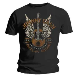 Johnny Cash Outlaw Music - T-paita