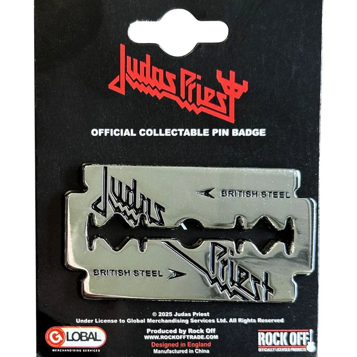 Judas Priest: British Steel Razor Blade - Pinssi