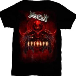 Judas Priest Epitaph Red Horns - T-paita