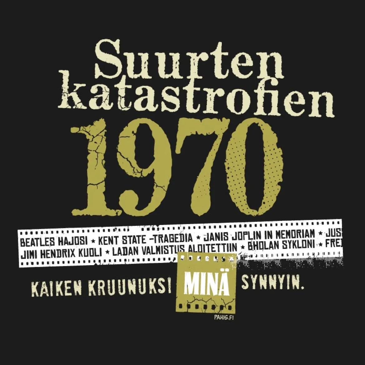 Katastrofi 1970 Lady Fit T-paita