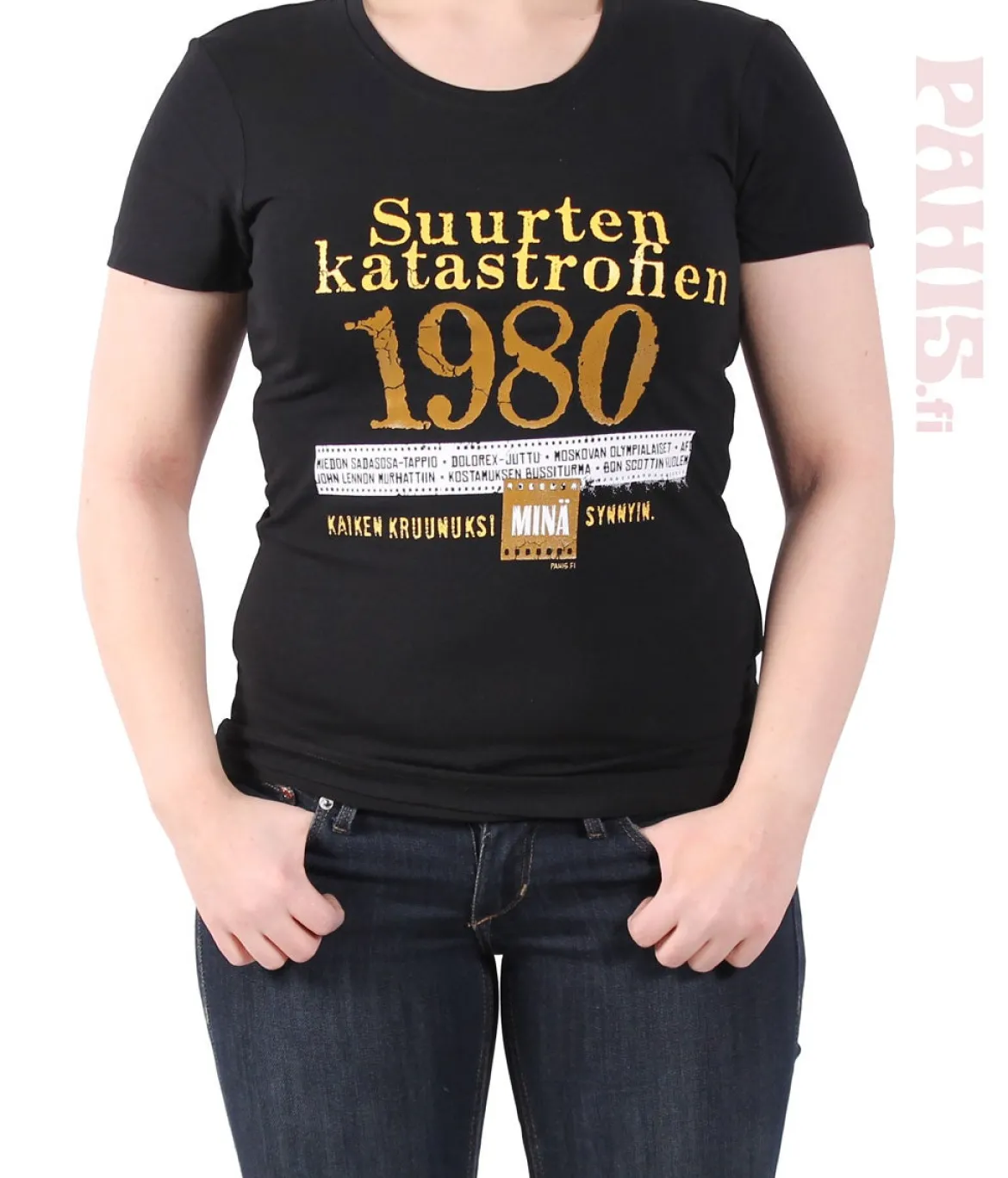 Katastrofi 1980 Lady Fit T-paita