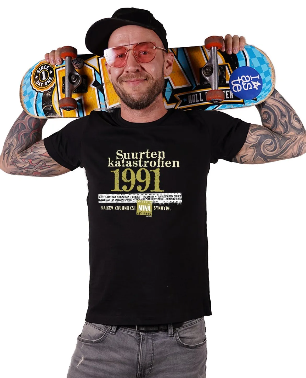 Katastrofi 1991 - T-paita / Ladyfit T-paita