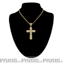 Kaulakoru - Small Cross kulta/hopea