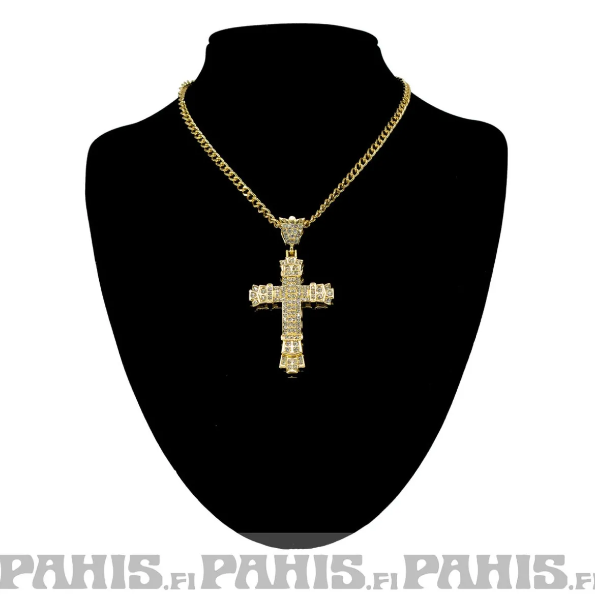Kaulakoru - Small Cross kulta/hopea