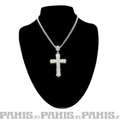 Kaulakoru - Small Cross kulta/hopea