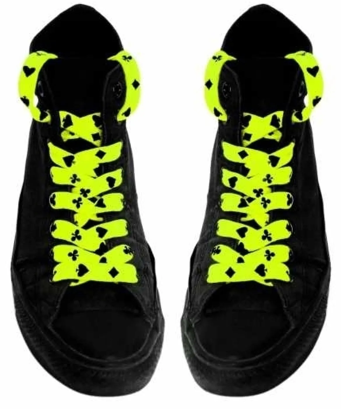 Kengännauhat, Neon yellow card symbols