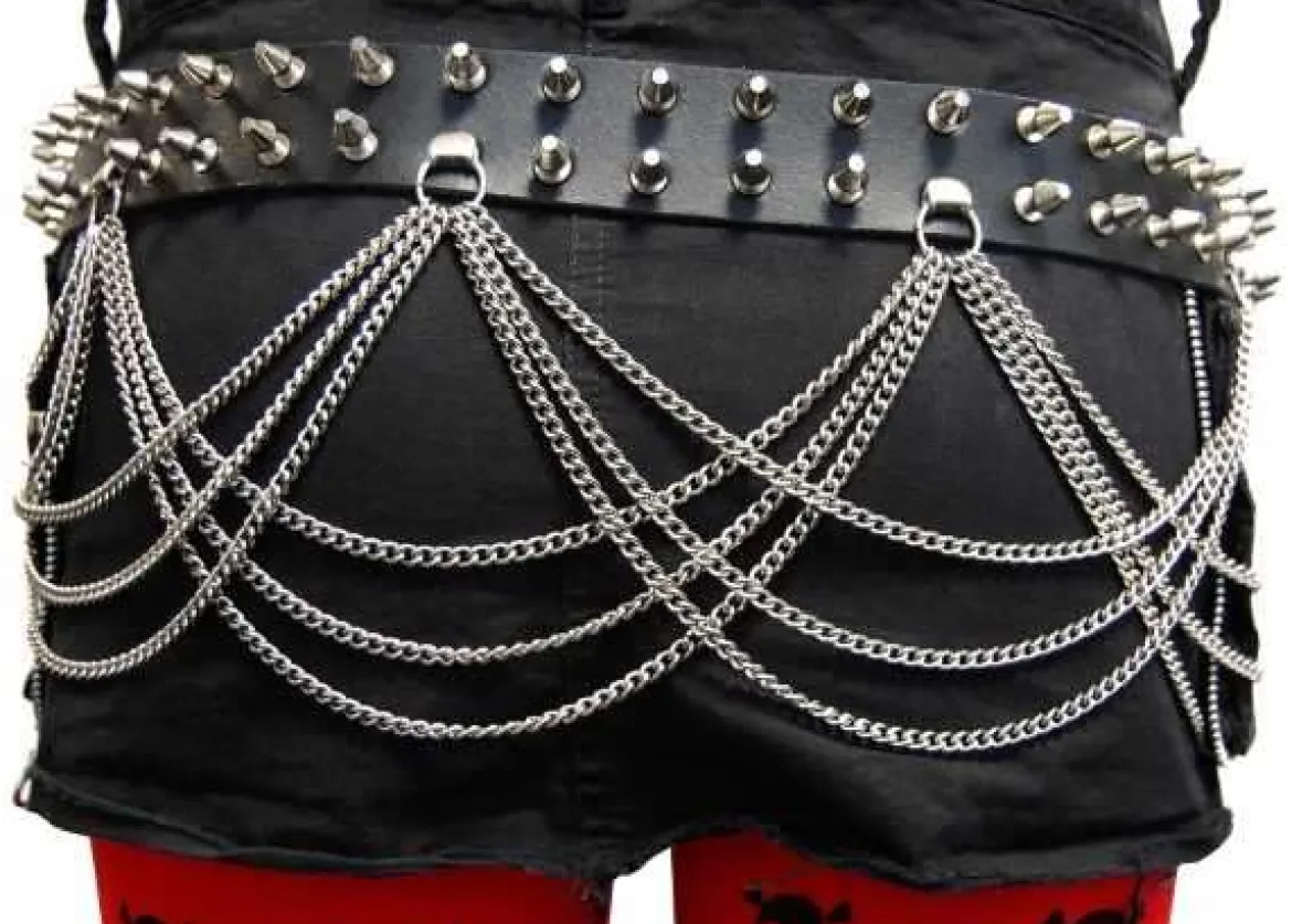 Killer Rivets With Chain - Nahkavyö
