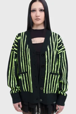 Killstar Beetlejuice, Beetlejuice, Beetlejuice Intarsia - Neuletakki