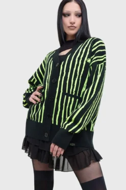 Killstar Beetlejuice, Beetlejuice, Beetlejuice Intarsia - Neuletakki
