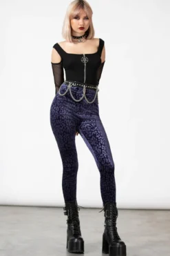 Killstar Caturday - leggingsit, luumu