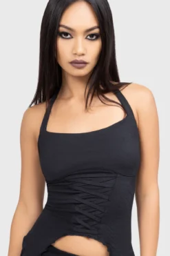 Killstar Dark Dahlia - Halterneck toppi