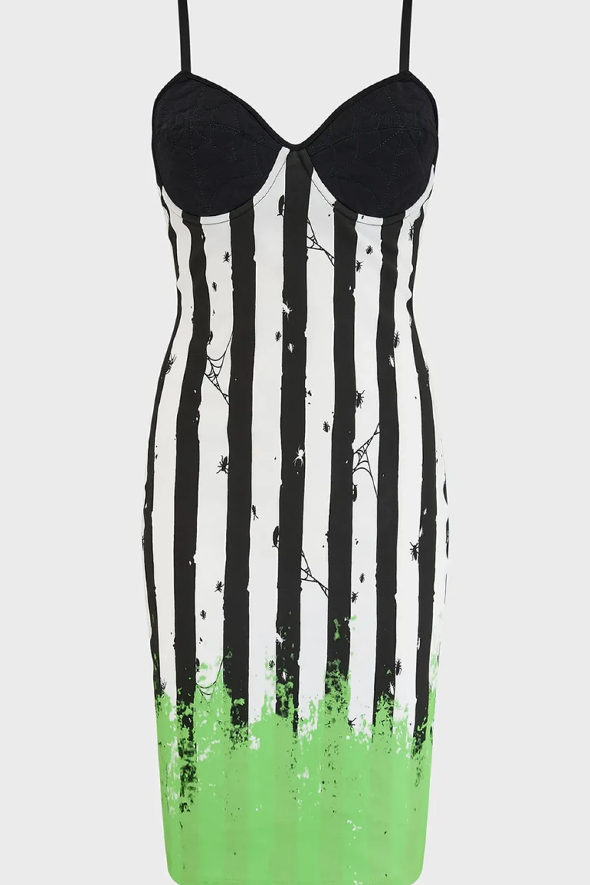 Killstar Distressed Stripe Bodycon -Mekko