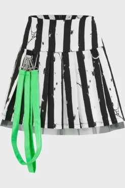 Killstar Distressed Stripe Pleated - Minihame