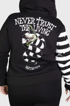 Killstar Distressed Stripe - Vetoketjuhuppari