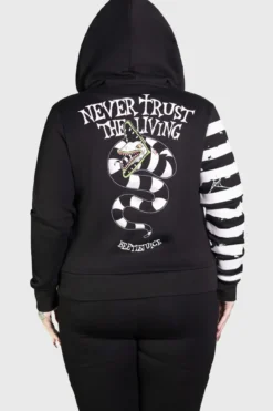 Killstar Distressed Stripe - Vetoketjuhuppari