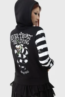 Killstar Distressed Stripe - Vetoketjuhuppari