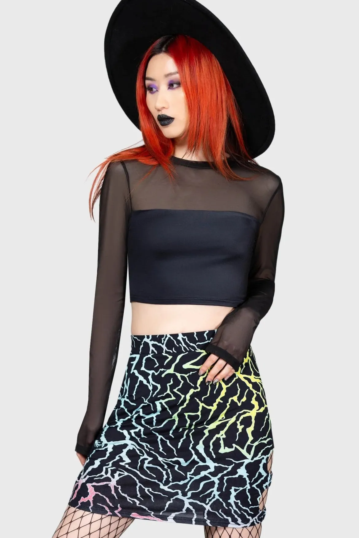 Killstar Ghoul Sweat - Pitkähihainen toppi, Cropped