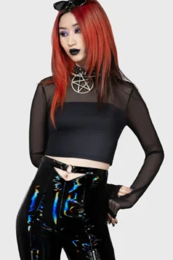 Killstar Ghoul Sweat - Pitkähihainen toppi, Cropped