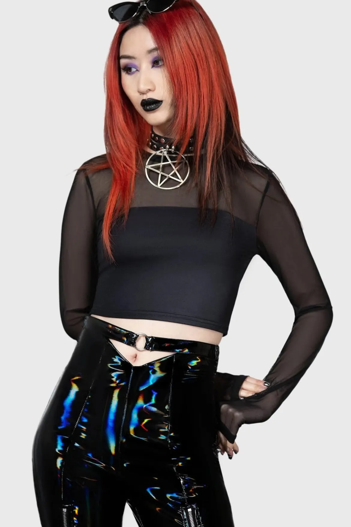 Killstar Ghoul Sweat - Pitkähihainen toppi, Cropped