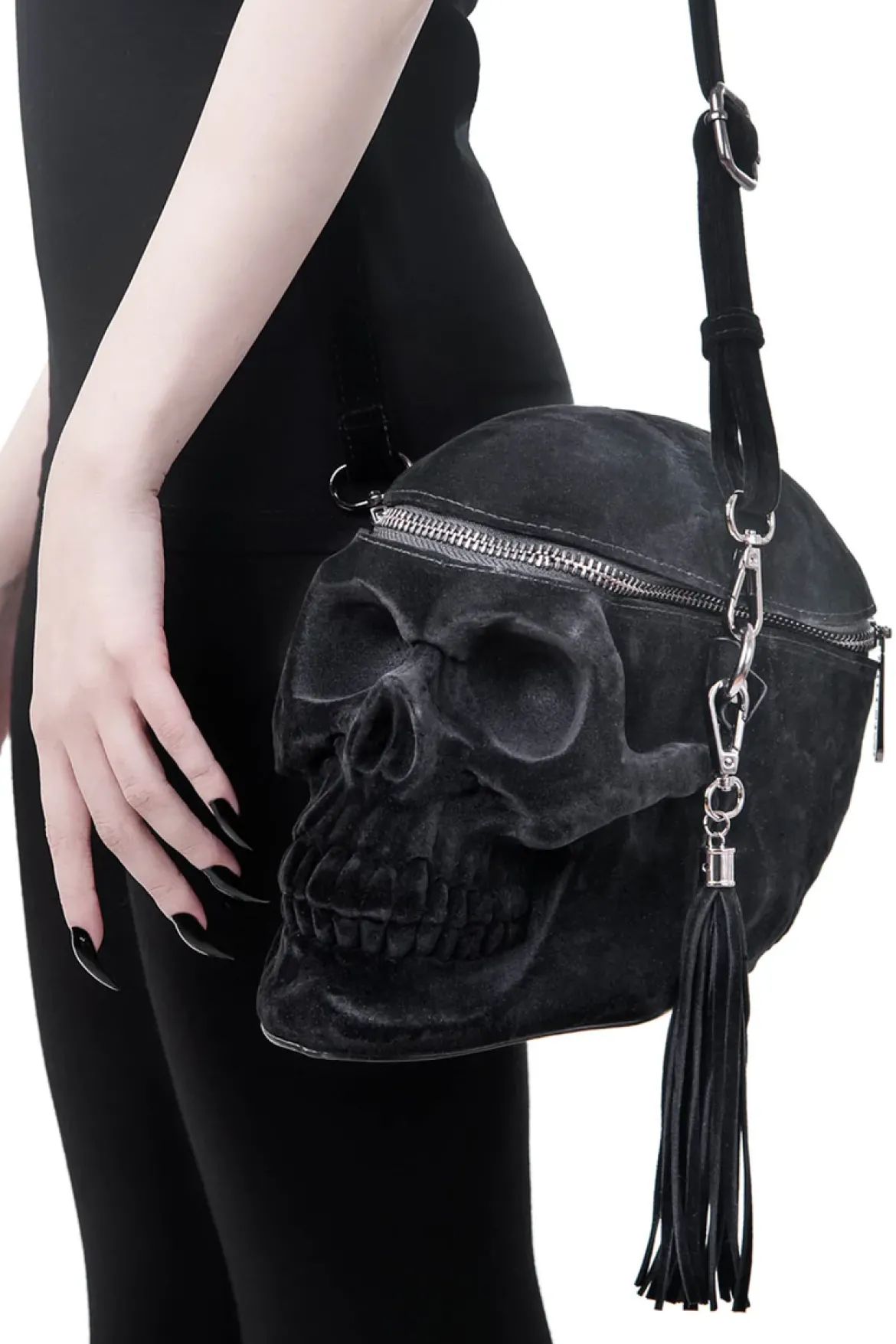 Killstar Grave Digger Skull - Käsilaukku, Velvet
