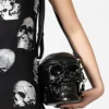 Killstar Grave Digger Skull - Käsilaukku, musta